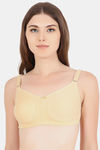 Floret Double Layered  Non Wired Full Coverage Super Support Bra - Cool Grey Skin — thumbnail 4