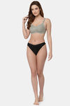 Floret Double Layered  Non Wired Full Coverage Super Support Bra - Iceberg Navy — thumbnail 11