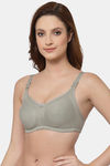 Floret Double Layered  Non Wired Full Coverage Super Support Bra - Marigold Iceberg — thumbnail 10