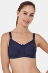 Floret Double Layered  Non Wired Full Coverage Super Support Bra - Marigold Navy — thumbnail 12