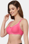Floret Double Layered  Non Wired Full Coverage Super Support Bra - Merlot Tomato — thumbnail 4