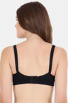 Floret Double Layered  Non Wired Full Coverage Super Support Bra - Navy Black — thumbnail 5