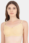 Floret Double Layered  Non Wired Full Coverage Super Support Bra - Navy Skin — thumbnail 10