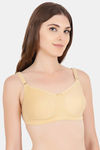 Floret Double Layered  Non Wired Full Coverage Super Support Bra - Navy Skin — thumbnail 9