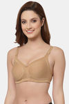 Floret Double Layered  Non Wired Full Coverage Super Support Bra - Nude Red — thumbnail 4