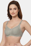 Floret Double Layered  Non Wired Full Coverage Super Support Bra - Pink Iceberg — thumbnail 3
