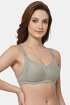 Floret Double Layered  Non Wired Full Coverage Super Support Bra - Pink Iceberg — thumbnail 4