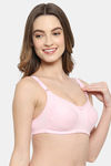 Floret Double Layered  Non Wired Full Coverage Super Support Bra - Pink Iceberg — thumbnail 9