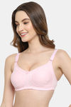 Floret Double Layered  Non Wired Full Coverage Super Support Bra - Pink Magenta — thumbnail 10
