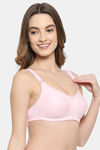Floret Double Layered  Non Wired Full Coverage Super Support Bra - Pink Magenta — thumbnail 9