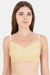 Floret Double Layered  Non Wired Full Coverage Super Support Bra - Pink Skin — thumbnail 9