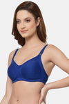 Floret Double Layered  Non Wired Full Coverage Super Support Bra - Royal Blue Lime Green — thumbnail 10