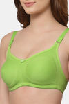 Floret Double Layered  Non Wired Full Coverage Super Support Bra - Royal Blue Lime Green — thumbnail 7