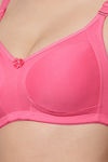 Floret Double Layered  Non Wired Full Coverage Super Support Bra - Tomato White — thumbnail 7