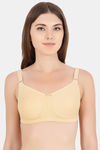 Floret Double Layered  Non Wired Full Coverage Super Support Bra - White Skin — thumbnail 7