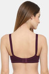 Floret Double Layered  Non Wired Full Coverage Super Support Bra - Wine Tomato — thumbnail 12