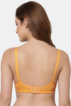 Floret Double Layered  Non Wired Full Coverage Super Support Bra - Nude Marigold — thumbnail 11