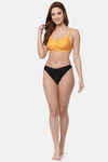 Floret Double Layered  Non Wired Full Coverage Super Support Bra - Nude Marigold — thumbnail 12
