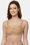 Floret Double Layered  Non Wired Full Coverage Super Support Bra - Nude Marigold — thumbnail 2
