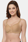 Floret Double Layered  Non Wired Full Coverage Super Support Bra - Nude Marigold — thumbnail 4