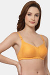 Floret Double Layered  Non Wired Full Coverage Super Support Bra - Nude Marigold — thumbnail 9