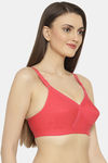 Floret Double Layered  Non Wired Full Coverage Super Support Bra - Black Tomato — thumbnail 3