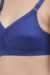 Floret Double Layered  Non Wired Full Coverage Super Support Bra - Blue Nude — thumbnail 13