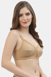 Floret Double Layered  Non Wired Full Coverage Super Support Bra - Blue Nude — thumbnail 3