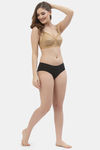 Floret Double Layered  Non Wired Full Coverage Super Support Bra - Nude Pink — thumbnail 12