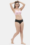 Floret Double Layered  Non Wired Full Coverage Super Support Bra - Nude Pink — thumbnail 6