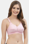Floret Double Layered  Non Wired Full Coverage Super Support Bra - Pink Rose — thumbnail 9