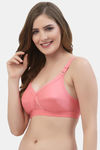 Floret Double Layered  Non Wired Full Coverage Super Support Bra - Red Rose — thumbnail 4