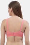 Floret Double Layered  Non Wired Full Coverage Super Support Bra - Rose Magenta — thumbnail 5