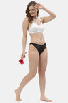 Floret Double Layered  Non Wired Full Coverage Super Support Bra - White Nude — thumbnail 6