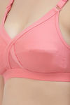 Floret Double Layered  Non Wired Full Coverage Super Support Bra - White Rose — thumbnail 13