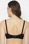 Floret Padded Non-Wired Full Coverage T-Shirt Bra - Black — thumbnail 2