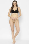 Floret Padded Non-Wired Full Coverage T-Shirt Bra - Black — thumbnail 6