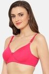 Floret Padded Non-Wired Full Coverage T-Shirt Bra - Magenta — thumbnail 3