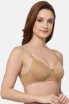 Floret Padded Non-Wired Full Coverage T-Shirt Bra - Nude — thumbnail 4