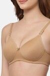 Floret Padded Non-Wired Full Coverage T-Shirt Bra - Nude — thumbnail 5