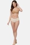Floret Padded Non-Wired Full Coverage T-Shirt Bra - Nude — thumbnail 6