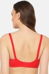 Floret Padded Non-Wired Full Coverage T-Shirt Bra - Red — thumbnail 2
