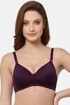 Floret Padded Non-Wired Full Coverage T-Shirt Bra - Wine — thumbnail 1