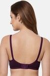 Floret Padded Non-Wired Full Coverage T-Shirt Bra - Wine — thumbnail 2
