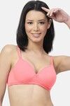 Floret Padded Non-Wired Medium Coverage T-Shirt Bra - Rose — thumbnail 1