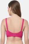 Floret Lightly Lined Non-Wired Full Coverage Lace Bra - Magenta — thumbnail 2