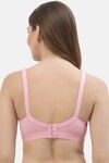 Floret Lightly Lined Non-Wired Full Coverage Lace Bra - Pink — thumbnail 2