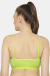 Floret Medium Impact Seamless Sports Bra - Lime Green — thumbnail 2