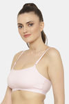 Floret Medium Impact Seamless Sports Bra - Pink — thumbnail 4