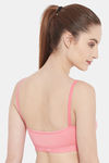 Floret Medium Impact Seamless Sports Bra - Rose — thumbnail 2